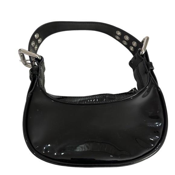 BY FAR Mini SoHo Black Patent Leather Bag date night going out shoulder bag - Picture 5 of 6